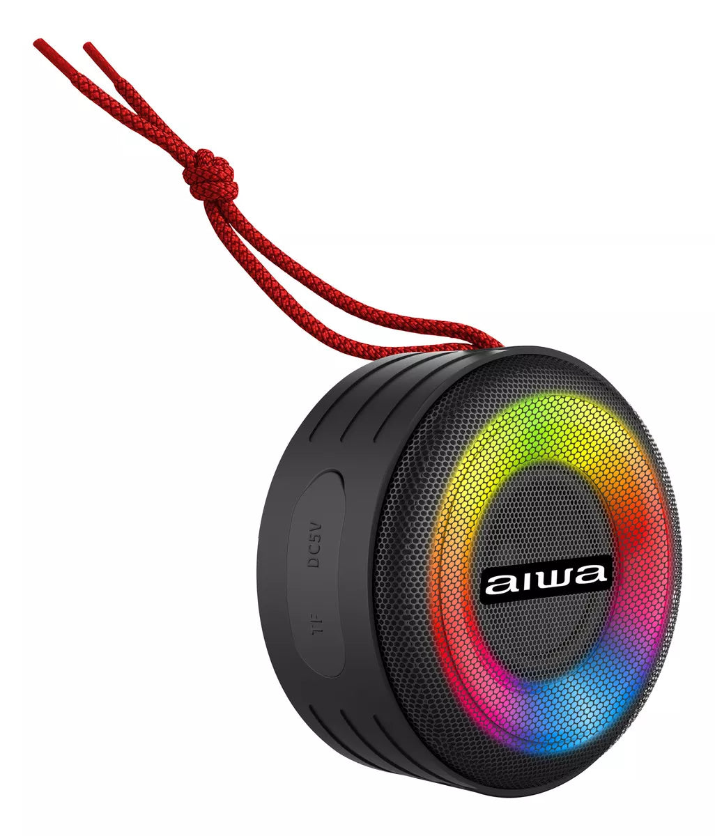 Parlante Portátil Bluetooth Aiwa 10w Ipx6 Iluminado Aw-sj216 Negro – imagen 3