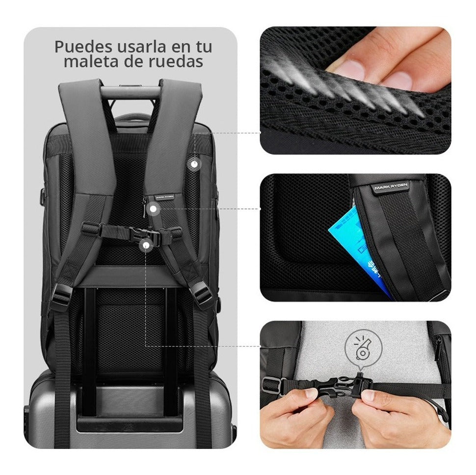 Mochila Dell Ecoloop 15" Urban Gris P/N 460-BDJQ – imagen 3