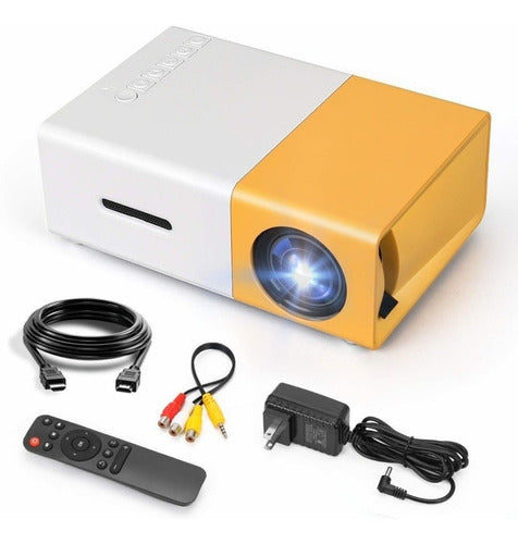 Proyector Portátil Con Control Remoto Hd Amarillo – imagen 3