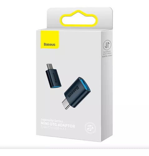 Adaptador Ingenuity Mini Baseus Tipo C a Usb 3.1 Negro – imagen 2
