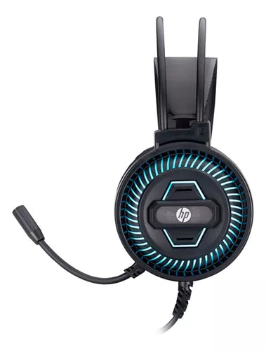 Audifonos Gamer Hp DHE-8001u Pc Ps4 Xbox Negro Azul – imagen 5