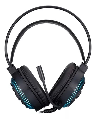 Audifonos Gamer Hp DHE-8001u Pc Ps4 Xbox Negro Azul – imagen 4