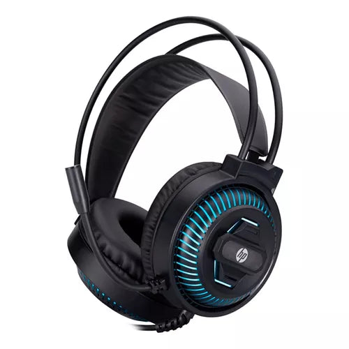 Audifonos Gamer Hp DHE-8001u Pc Ps4 Xbox Negro Azul – imagen 2