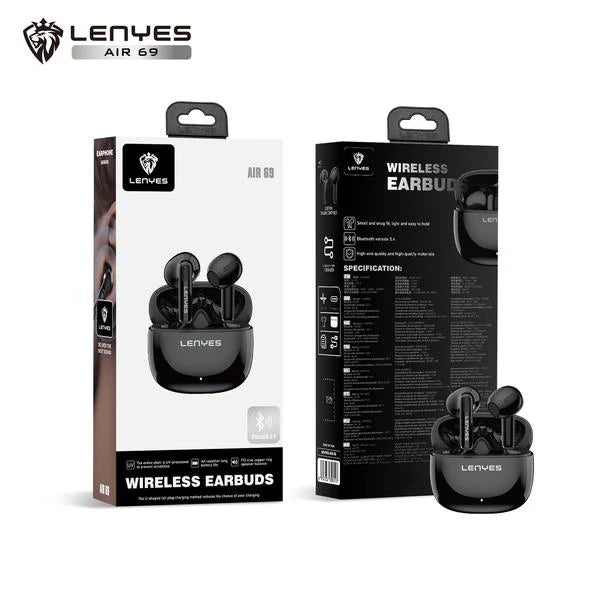 Audífonos In Ear Bluetooth Lenyes Air 69 Negro – imagen 2