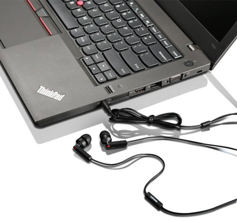 Audífonos Lenovo In Ear Wired 3.5mm Negro – imagen 2