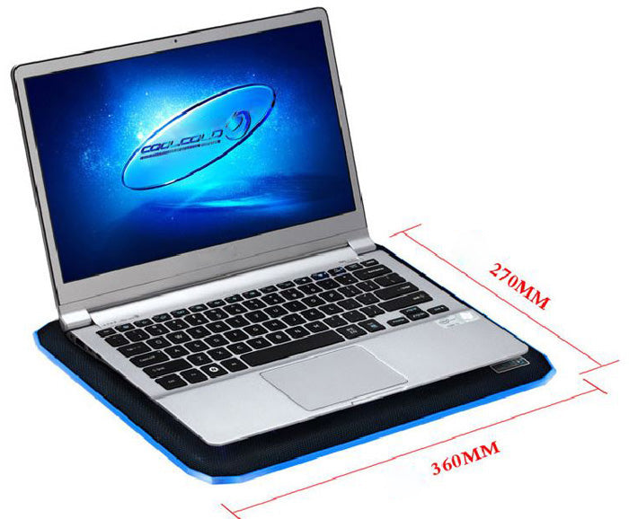 Ventilador Notebook Gamer Cool Cold Hasta 15' K19 Negro – imagen 4