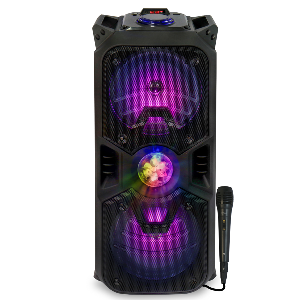 Parlante Bluetooth Microlab FunkyDisco + Microfono Mod 8251 Negro