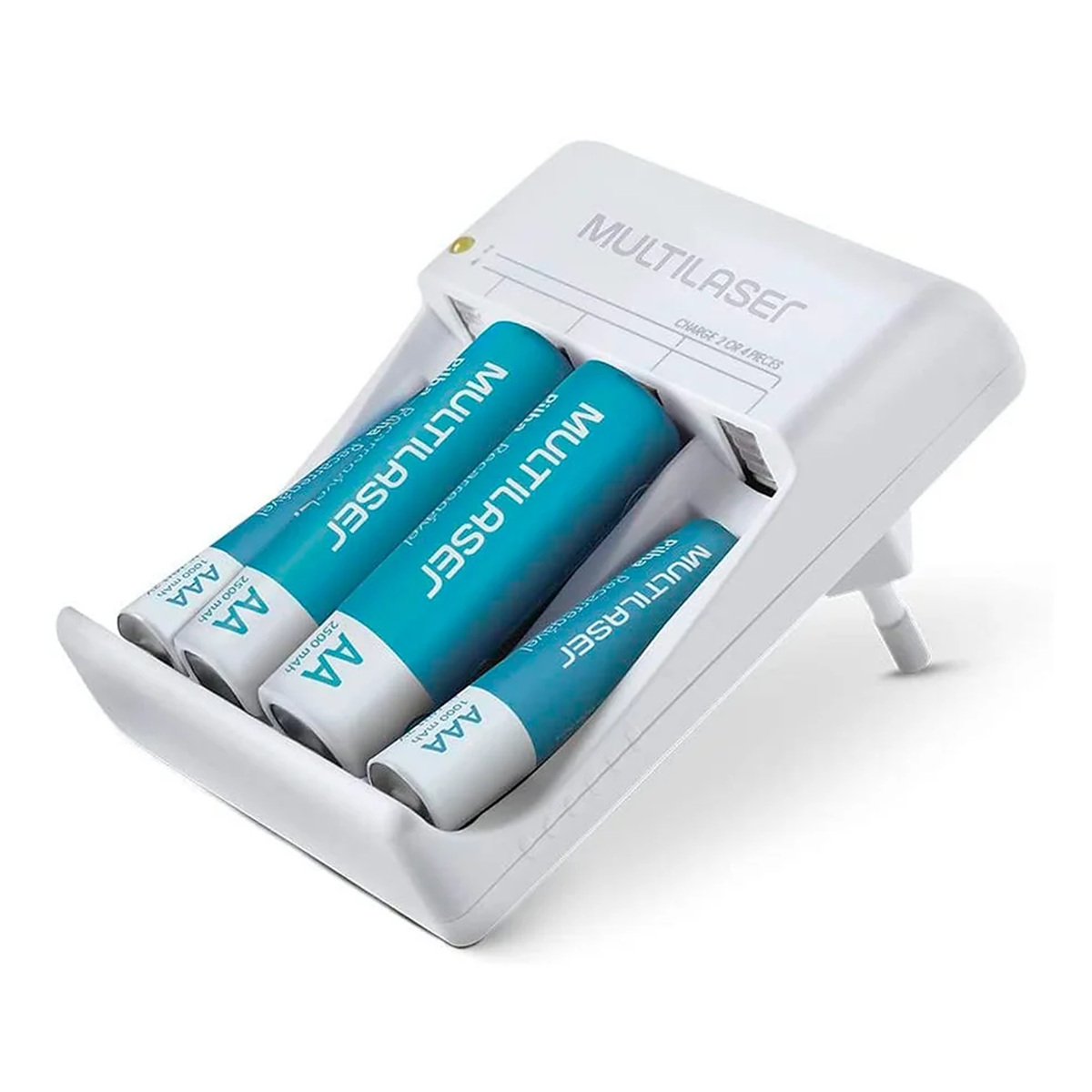 Cargador De Pilas Multilaser Aa / aaa + 8 Pilas
