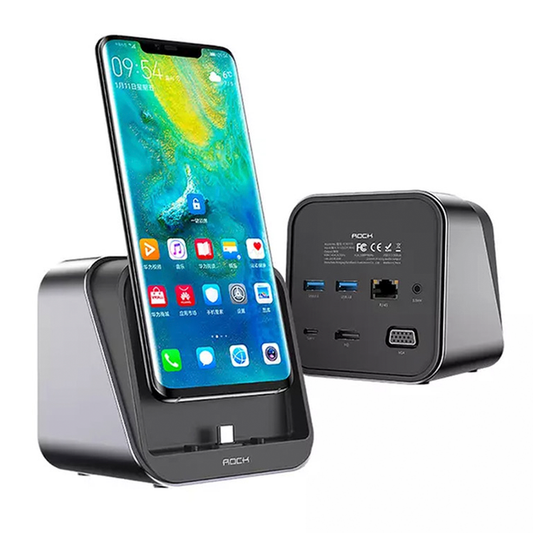 Dock Multifuncional Tipo C Cloud Station Rock Negro