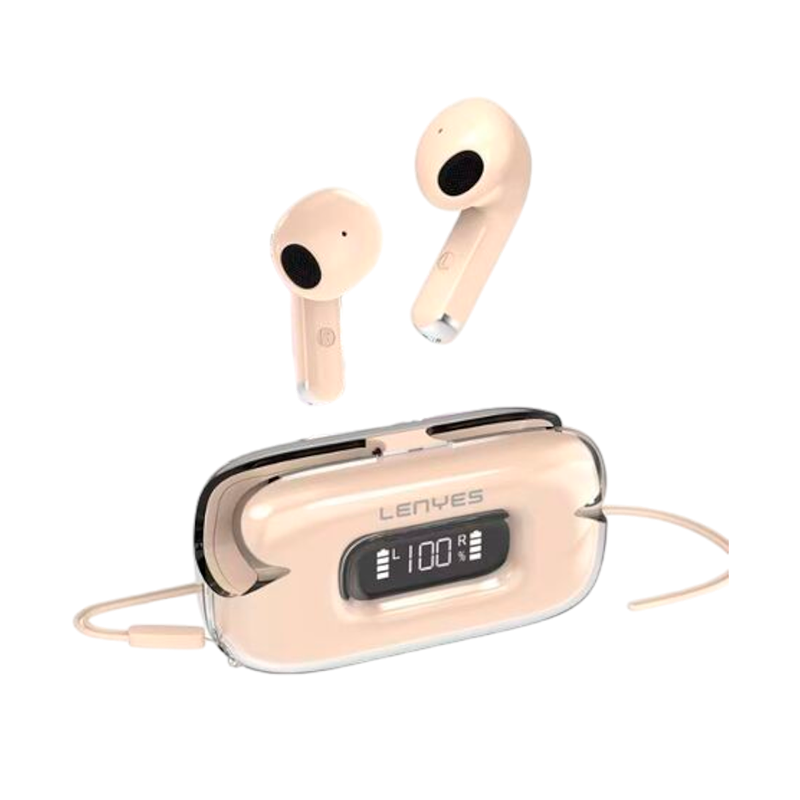 Audífonos In Ear Bluetooth Lenyes Air 91 Beige
