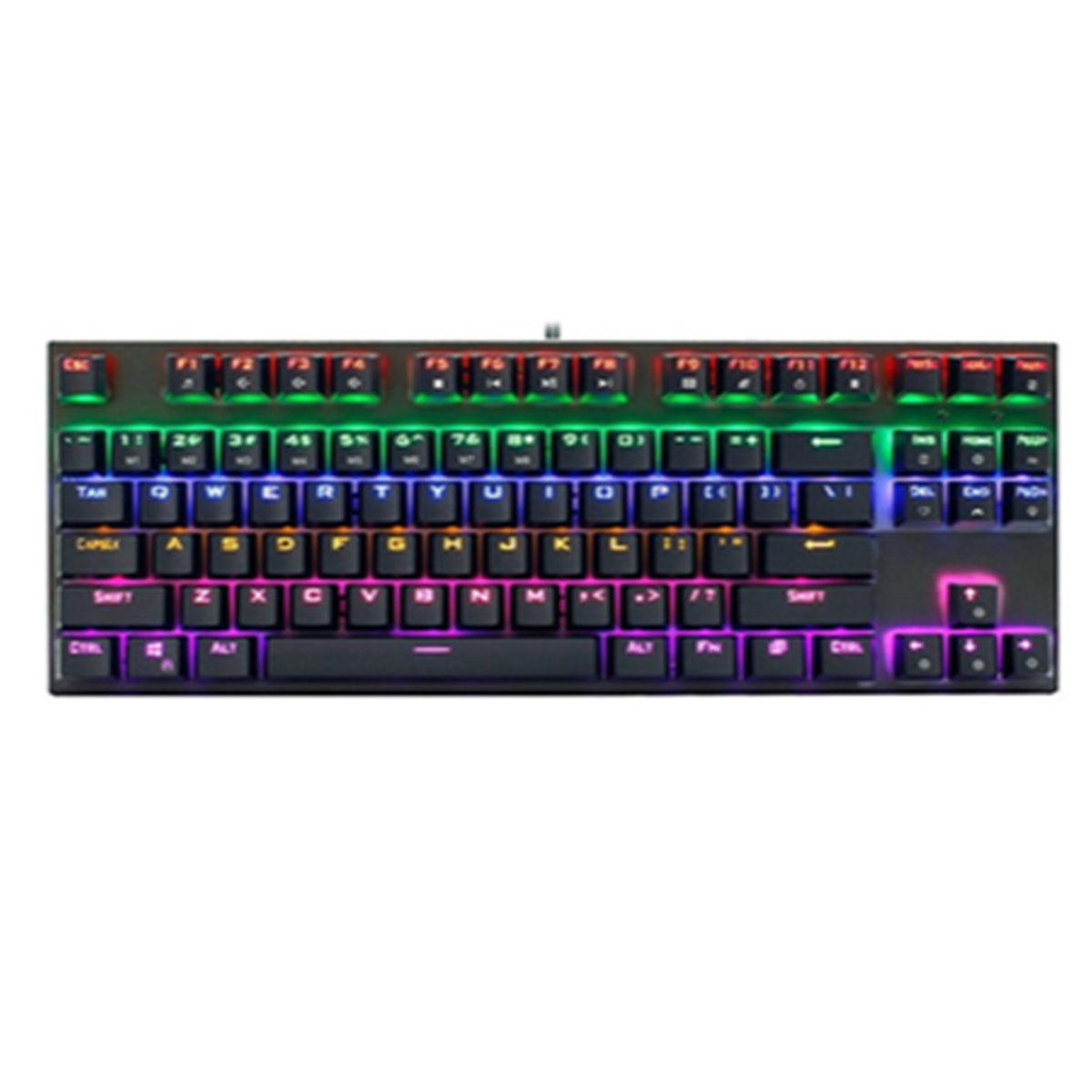 Teclado Gamer Mecánico Datacom Dralionn Rgb Negro