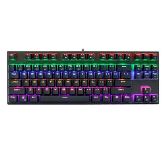 Teclado Gamer Mecánico Datacom Dralionn Rgb Negro