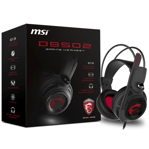 Audífono Gamers Msi Ds502 7.1 Virtual Pc