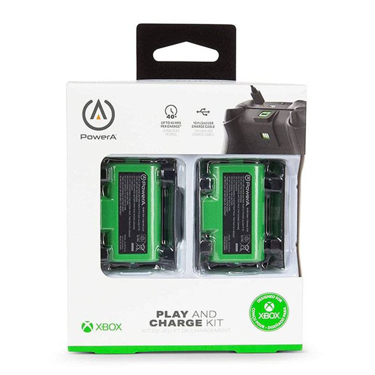 Kit Carga y Juega Bateria Recargable Powera Para Xbox One Series S/X Doble