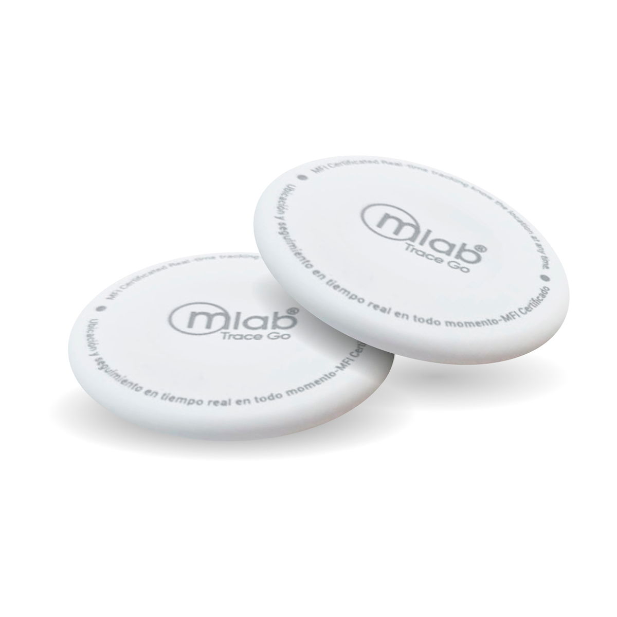 Dispositivo Anti Pérdida Para Iphone Mlab Trace Go Gps 2 Unidades Blanco