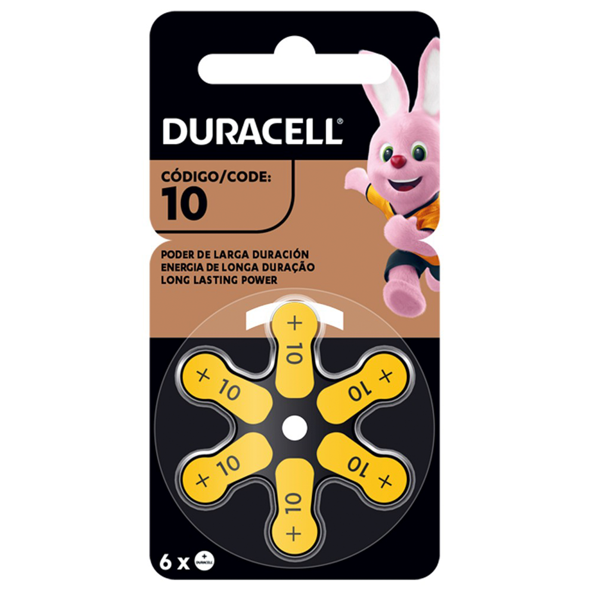 Pack 6 Pilas Duracell Tamaño 10 Audífonos