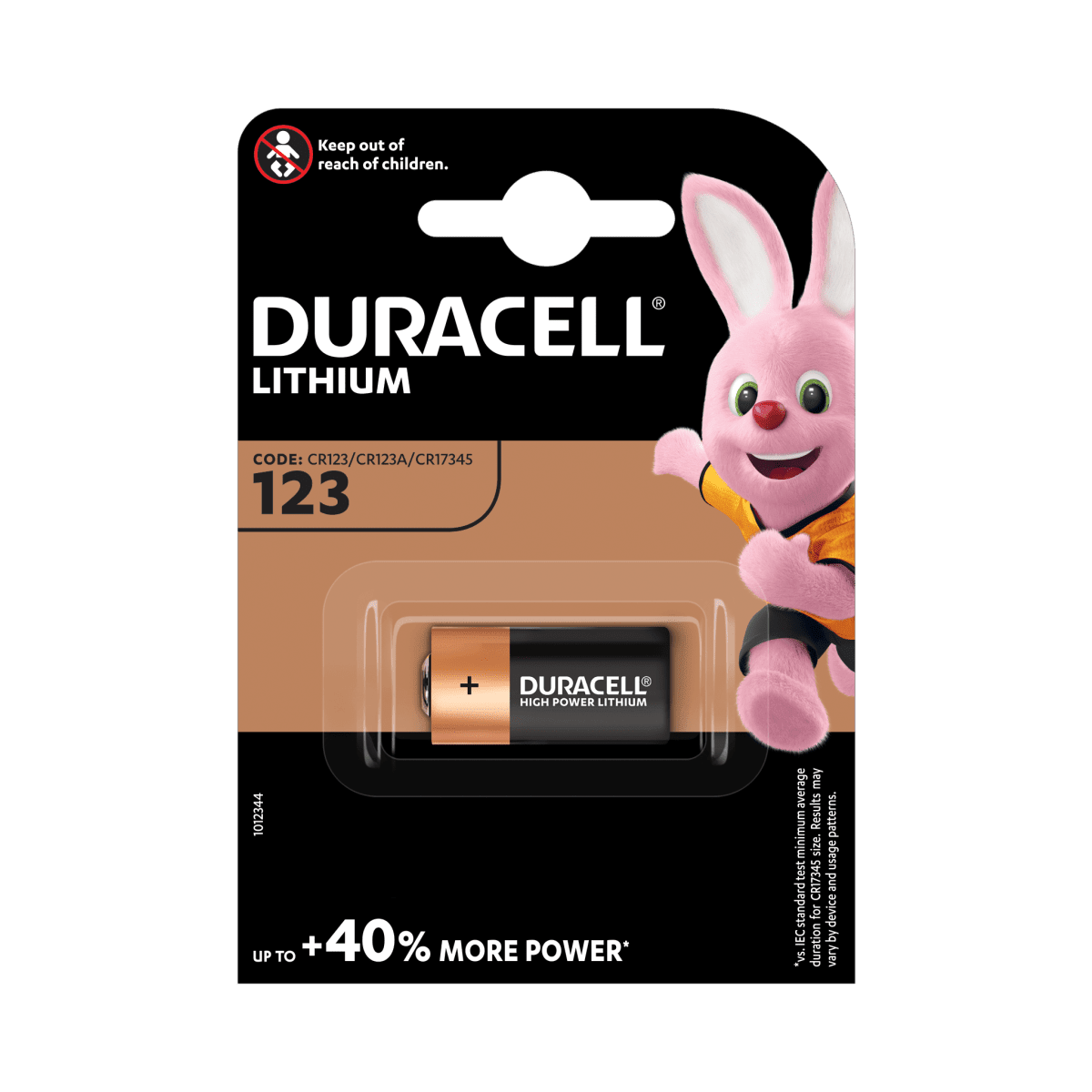 Pilas Litio 3V Duracell CR123