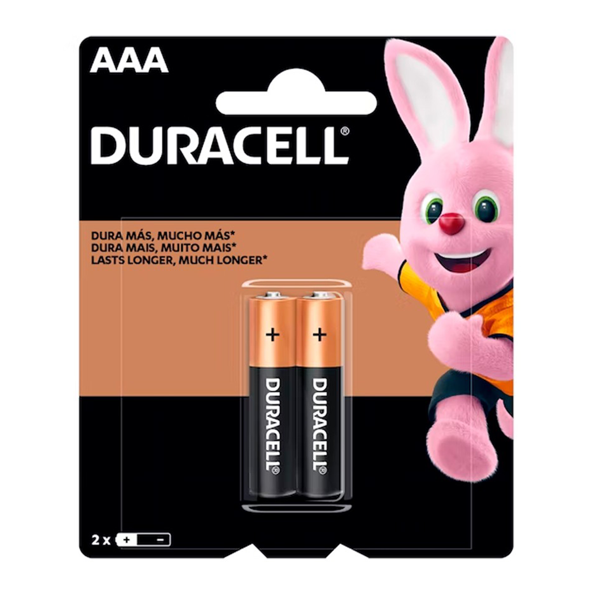 Pilas Alcalinas 1.5V Duracell AAA de 2 Unidades
