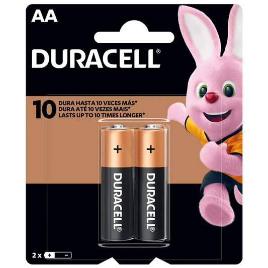 Pilas Alcalinas 1.5V Duracell AA de 2 Unidades