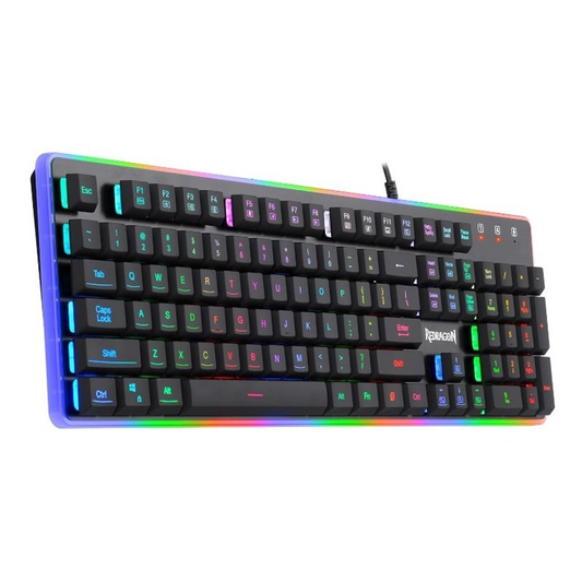 Teclado Gamer Semi Mecanico Redragon Dyaus 2 Rgb Negro