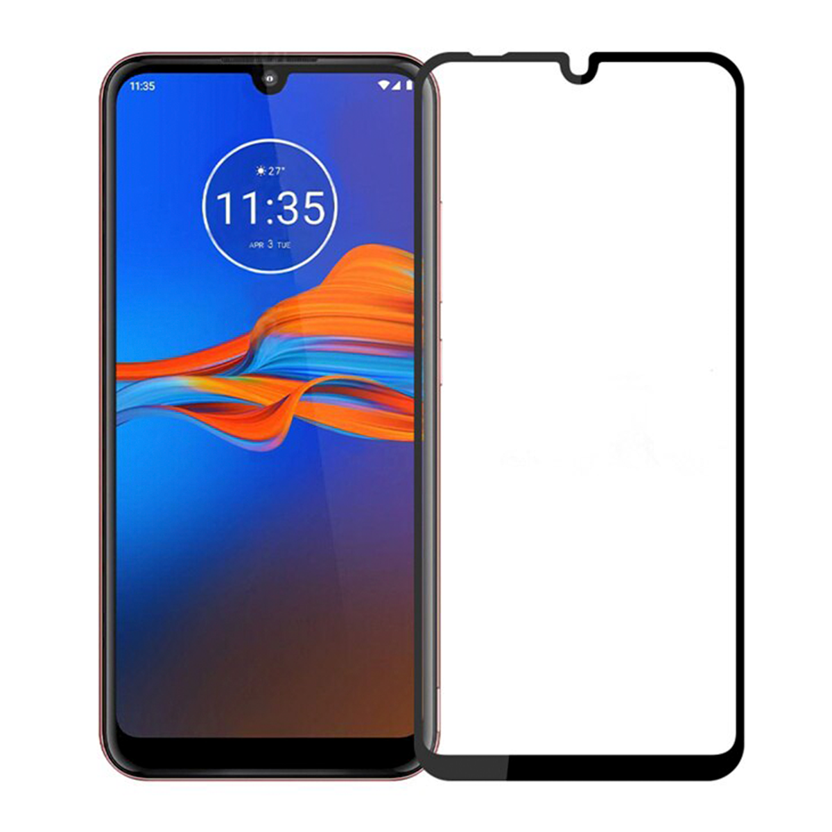 Motorola Moto E6s Vidrio Templado 3D Full Pegamento