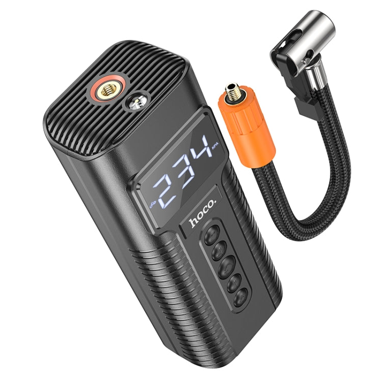 Inflador De Neumáticos Eléctrico Portátil Hoco PH55 Smart Negro – imagen 2