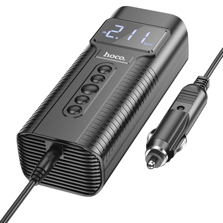 Inflador De Neumáticos Eléctrico Portátil Hoco PH55 Smart Negro – imagen 3