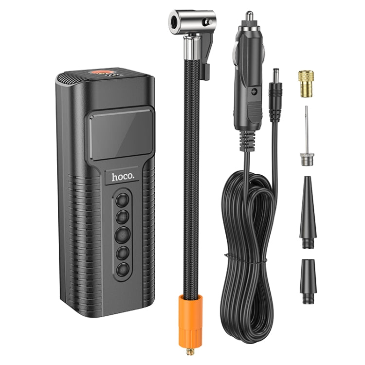 Inflador De Neumáticos Eléctrico Portátil Hoco PH55 Smart Negro – imagen 4