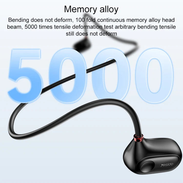 Audifonos Bluetooth Deportivos Conduccion Osea Yesido Ysp16 Negro – imagen 3