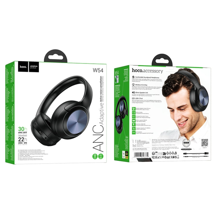 Audífonos Bluetooth Hoco W54 Headset 30 Horas Negro – imagen 2