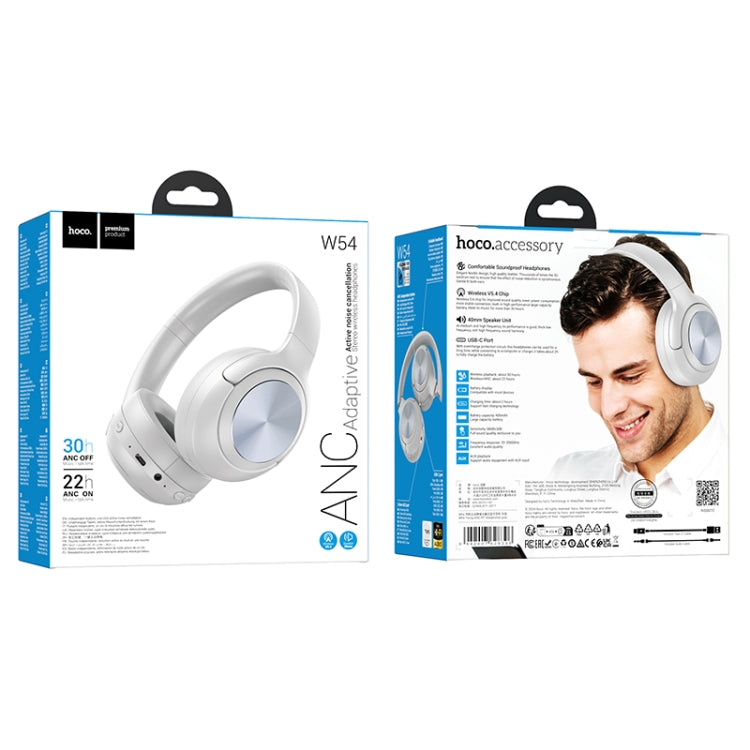 Audífonos Bluetooth Hoco W54 Headset 30 Horas Gris – imagen 3