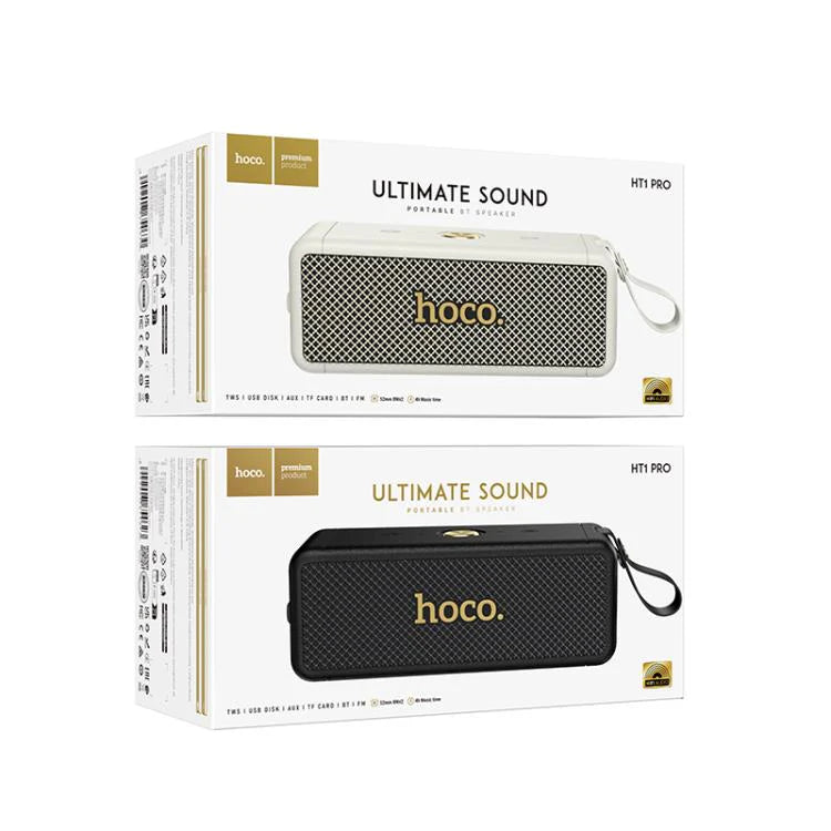 Parlante Bluetooth Hoco Ht1 Pro Marquis Fm Tf Tws Blanco – imagen 3
