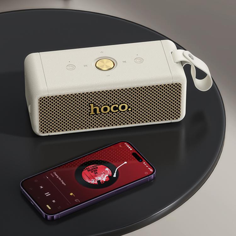 Parlante Bluetooth Hoco Ht1 Pro Marquis Fm Tf Tws Blanco – imagen 2