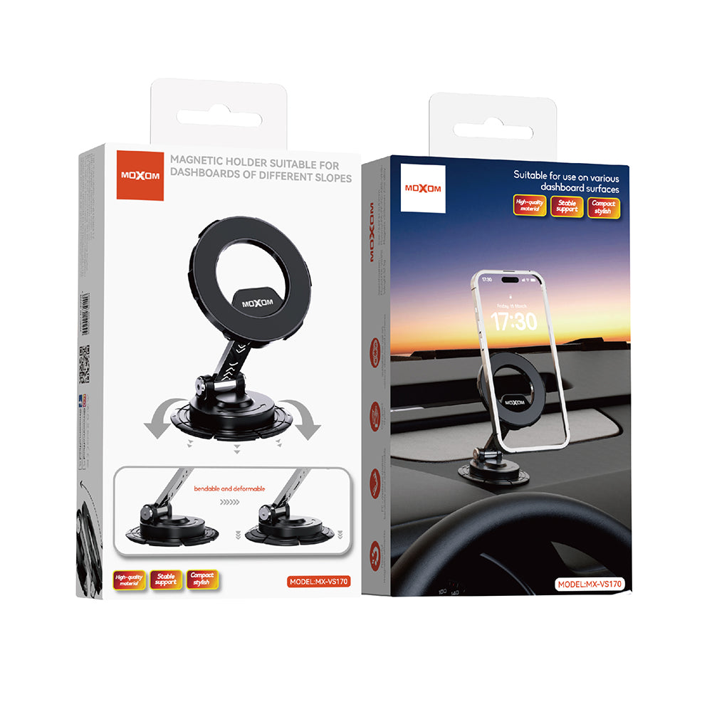 Soporte Magnetico Auto Para Tablero Moxom Mx-vs170 Negro – imagen 4