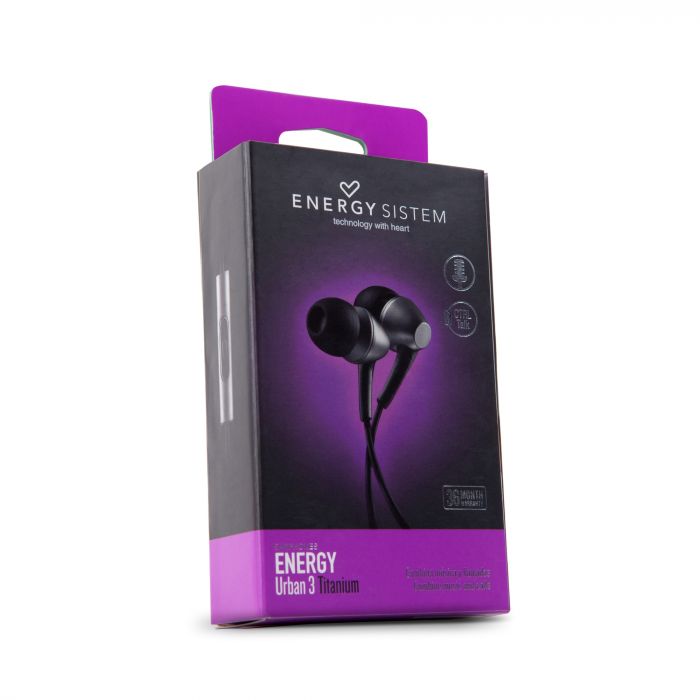 Audifonos Energy Sistem Earphones Urban 3 Gris – imagen 3