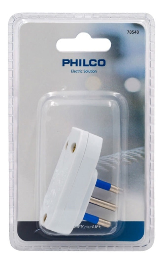 Enchufe Macho Horizontal 2p + T Philco – imagen 2