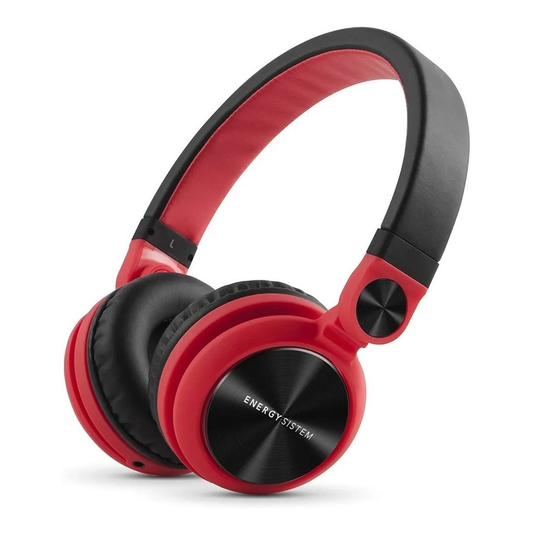 Audifonos Energy Sistem Dj2 Rojos Sin Micrófono Con Cable