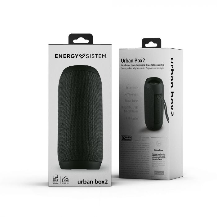 Parlante Bluetooth Portátil Energy Sistem Urban Box 2 Negro – imagen 2