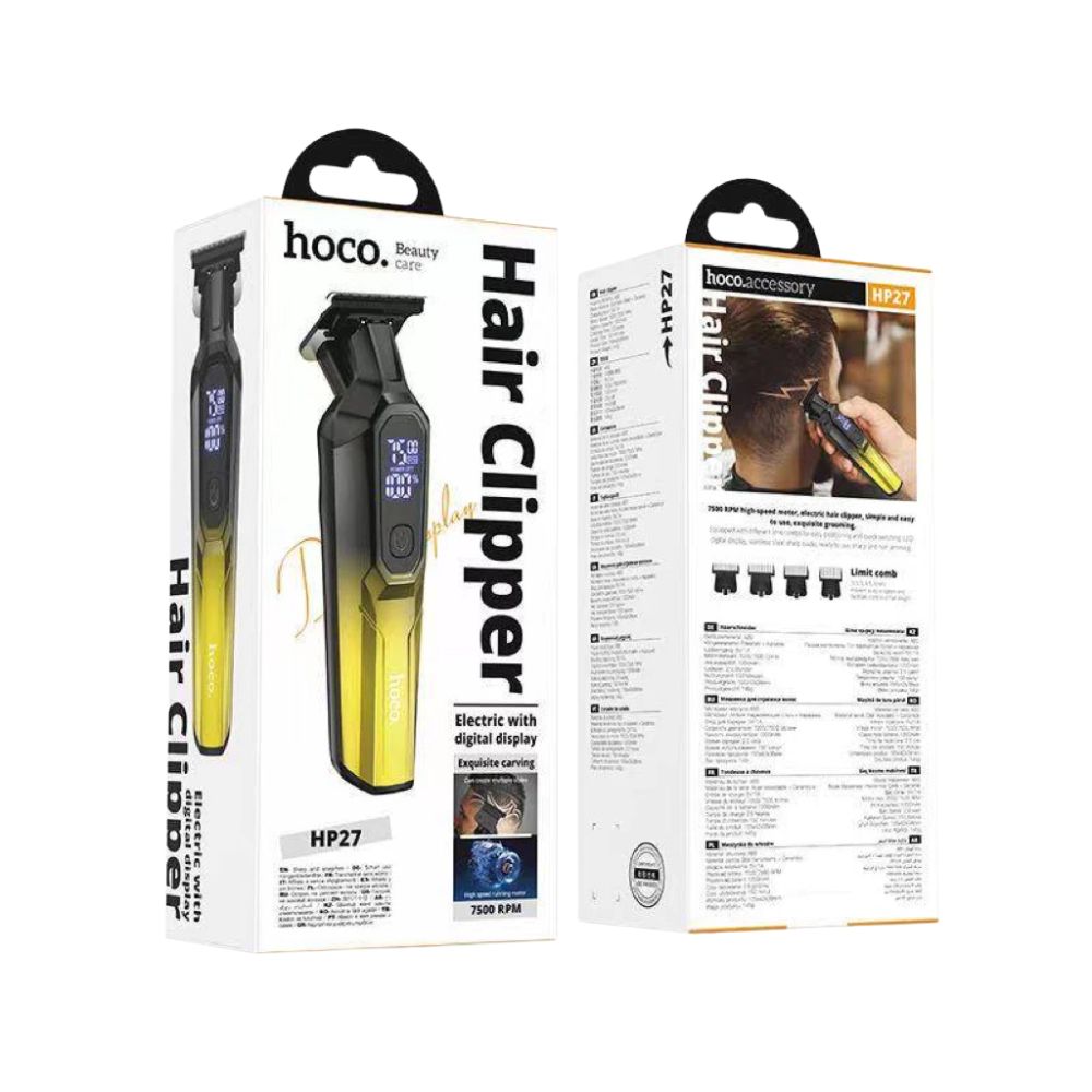 Maquina Afeitadora Inalambrica Hoco Hp27 Negro – imagen 2