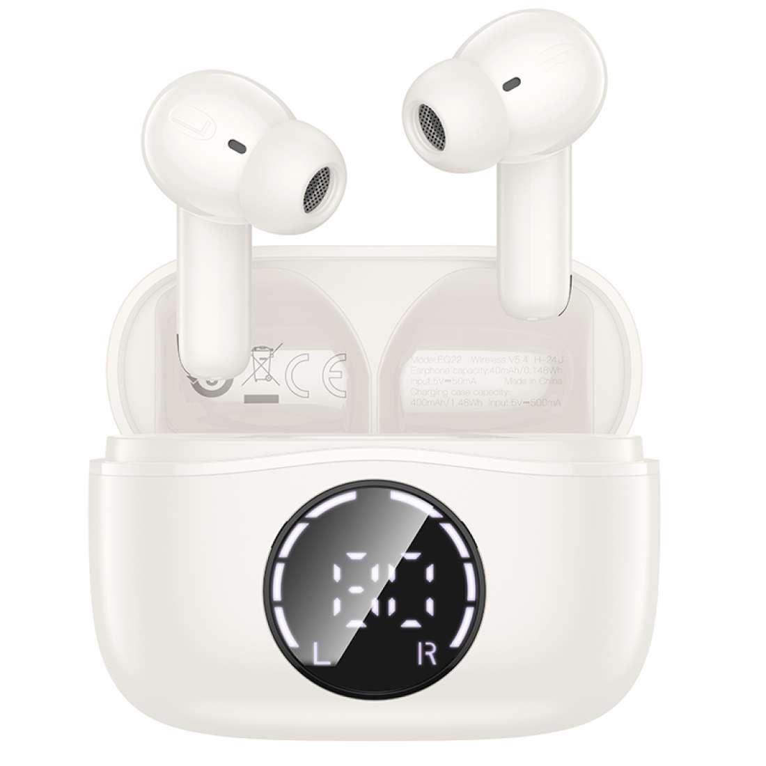 Audífonos In Ear Bluetooth Hoco Tws Eq22 Singer Anc Enc Blanco – imagen 3