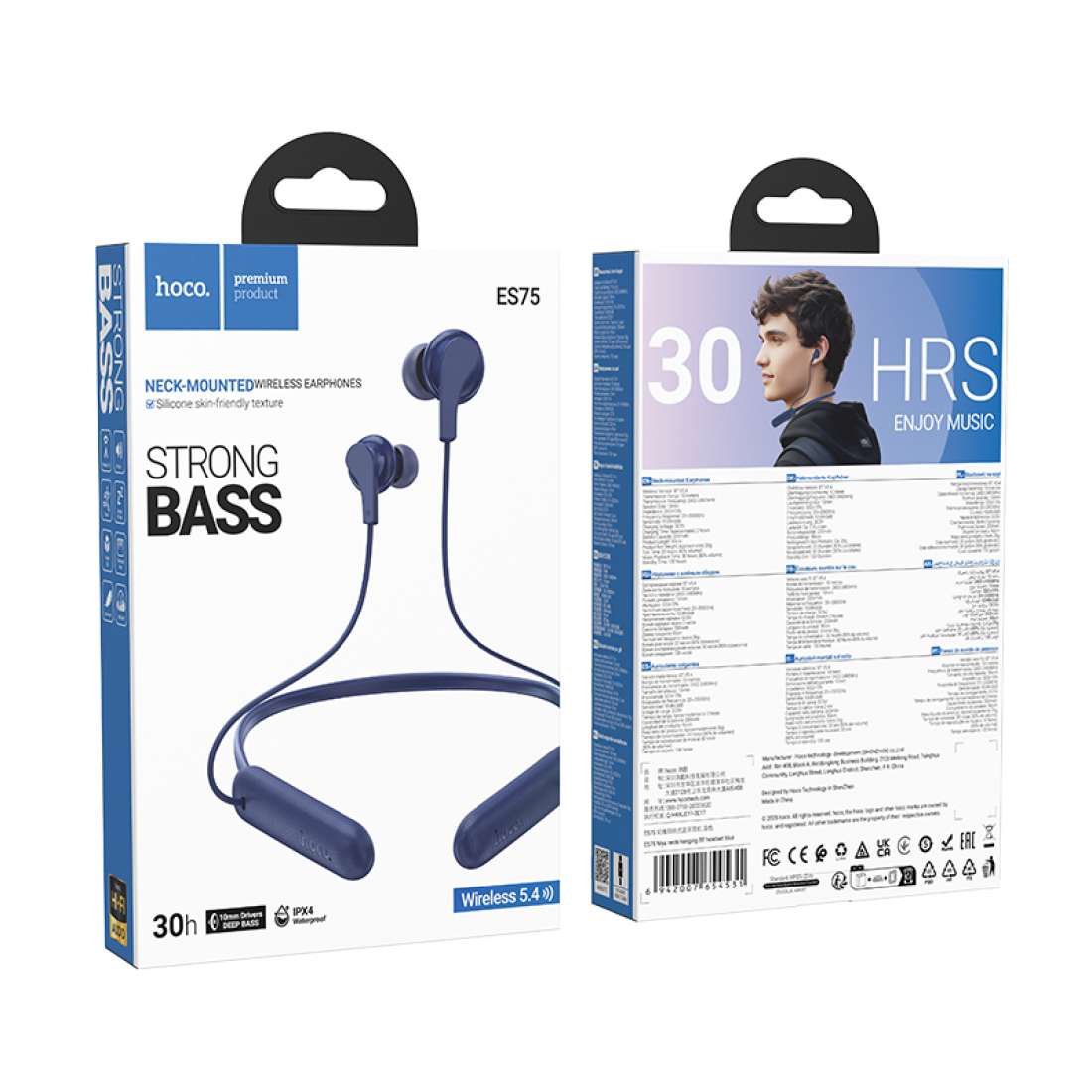 Audífonos Bluetooth In Ear Hoco Es75 Niya Azul – imagen 3