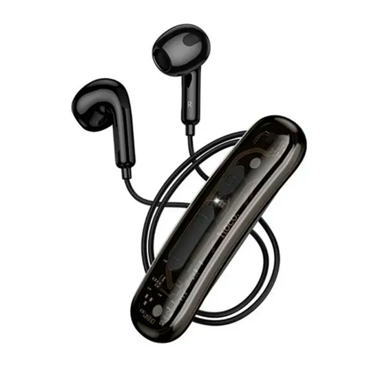 Audífonos Bluetooth 5.4 Hoco ES77 con Broche de Sujeción 12 Horas Negro