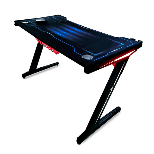 Escritorio Gamer Rgb Acero Reptilex Negro