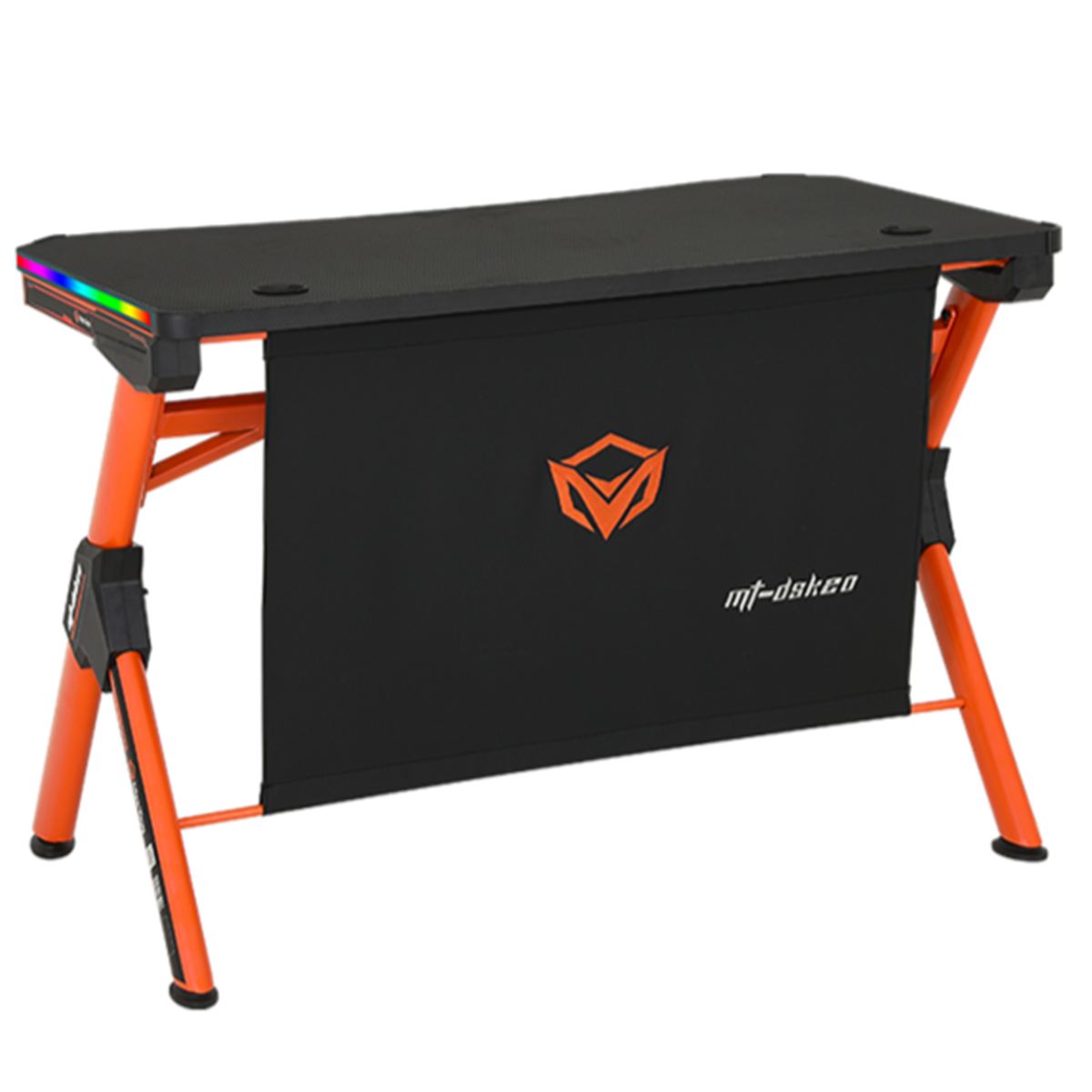 Escritorio Gamer Rgb Meetion MT-DSK20 Negro Naranja