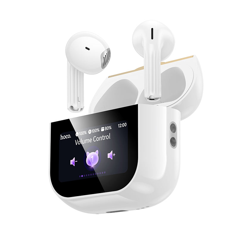 Audífonos Bluetooth In Ear Hoco Ew89 Anc Pantalla Led Blanco – imagen 2