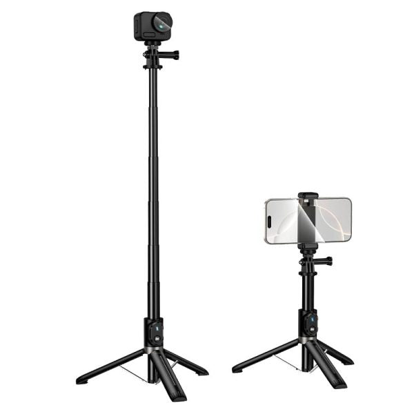 Baston Selfie Tripode 4 en 1 Hoco K101 Negro – imagen 2
