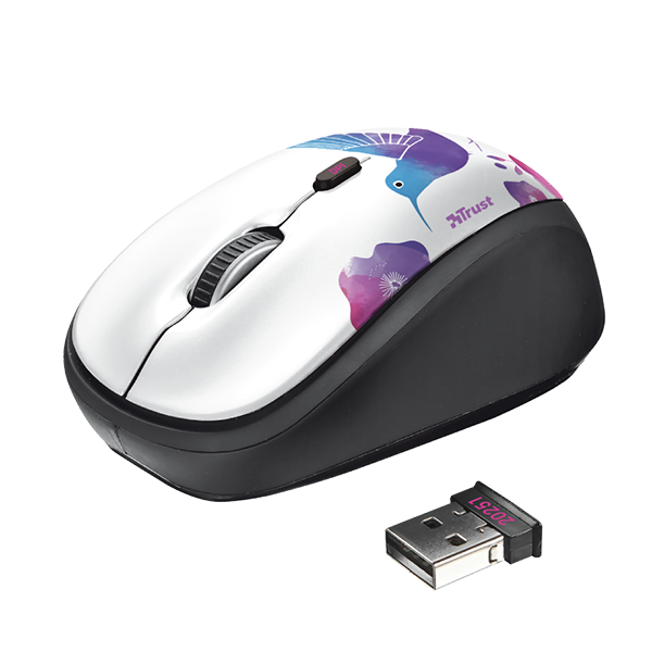 Mouse Inalambrico Trust Yvi Bird Blanco