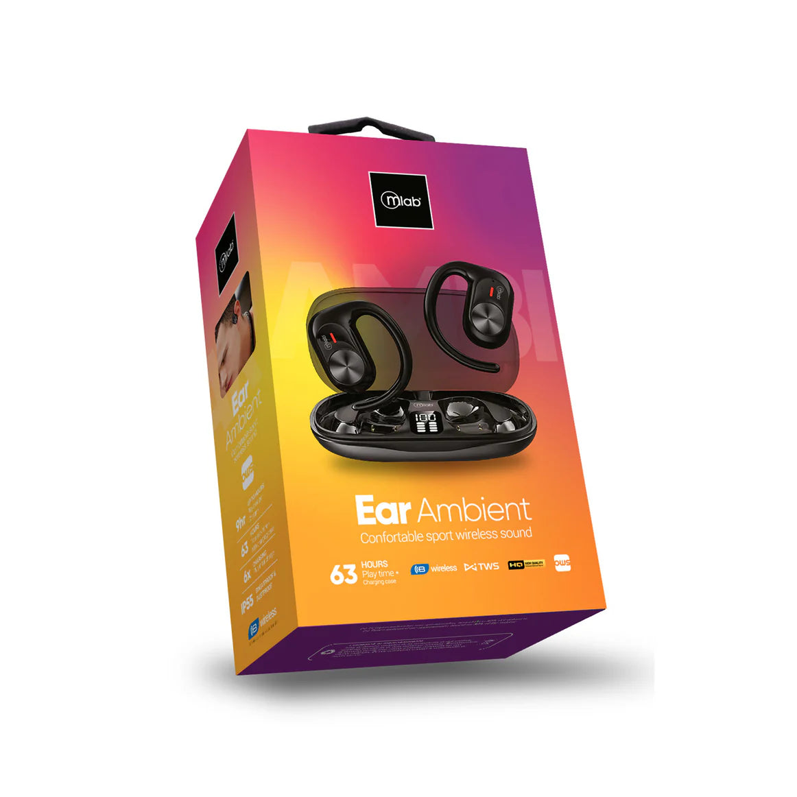 Audifonos Clip Bluetooth Microlab Ear Ambient 9361 Negro – imagen 4