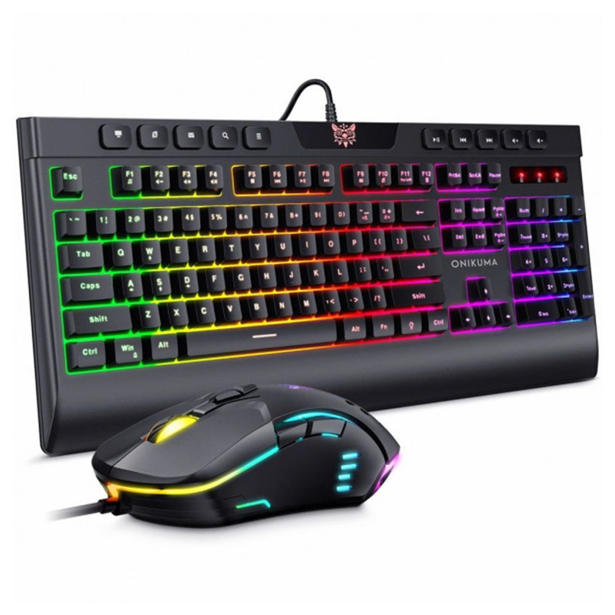 Kit Gamer Onikuma Teclado G21 + Mouse Cw902 Rgb Negro