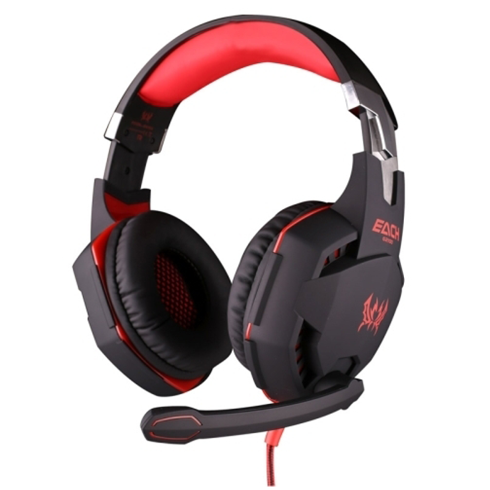 Audifonos Gamer Kotion Each G2100 Con Vibración Rojo
